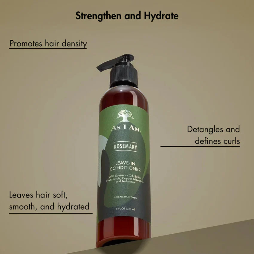 As I Am Rosemary Leave-In Conditioner  237ml/8oz