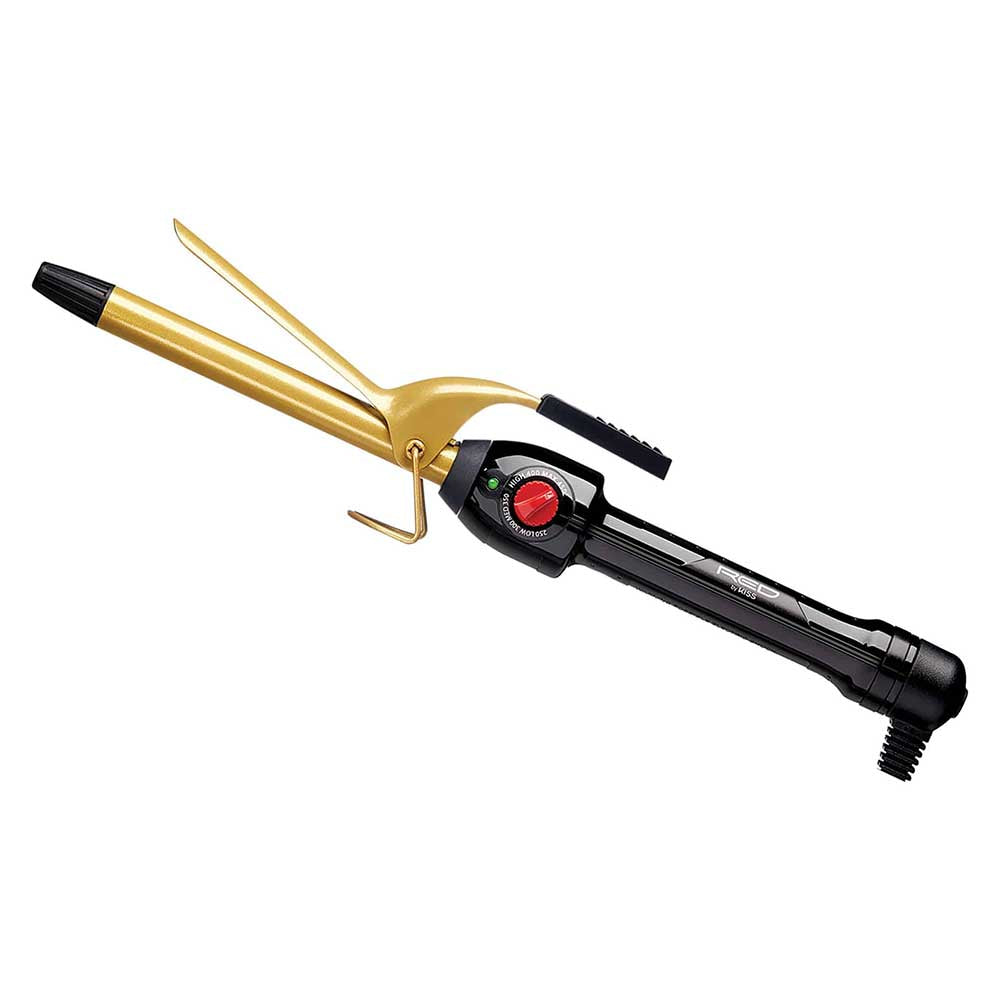 Red By Kiss Ceramic Tourmaline Professional Curling Iron 5/8"