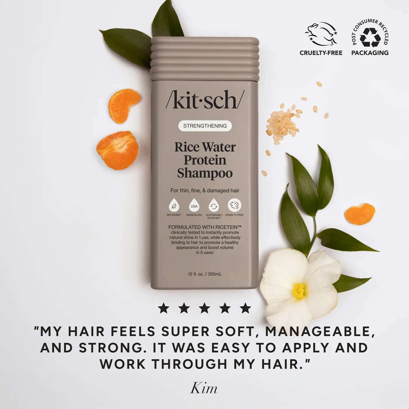 Kitsch Strengthening Rice Water Shampoo 355ml