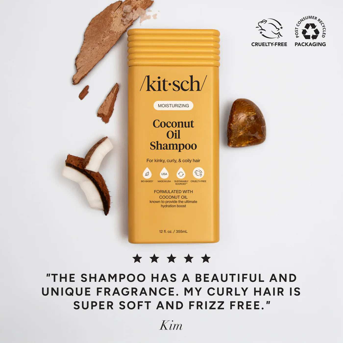 Kitsch Moisturizing Coconut Oil Shampoo 355ml