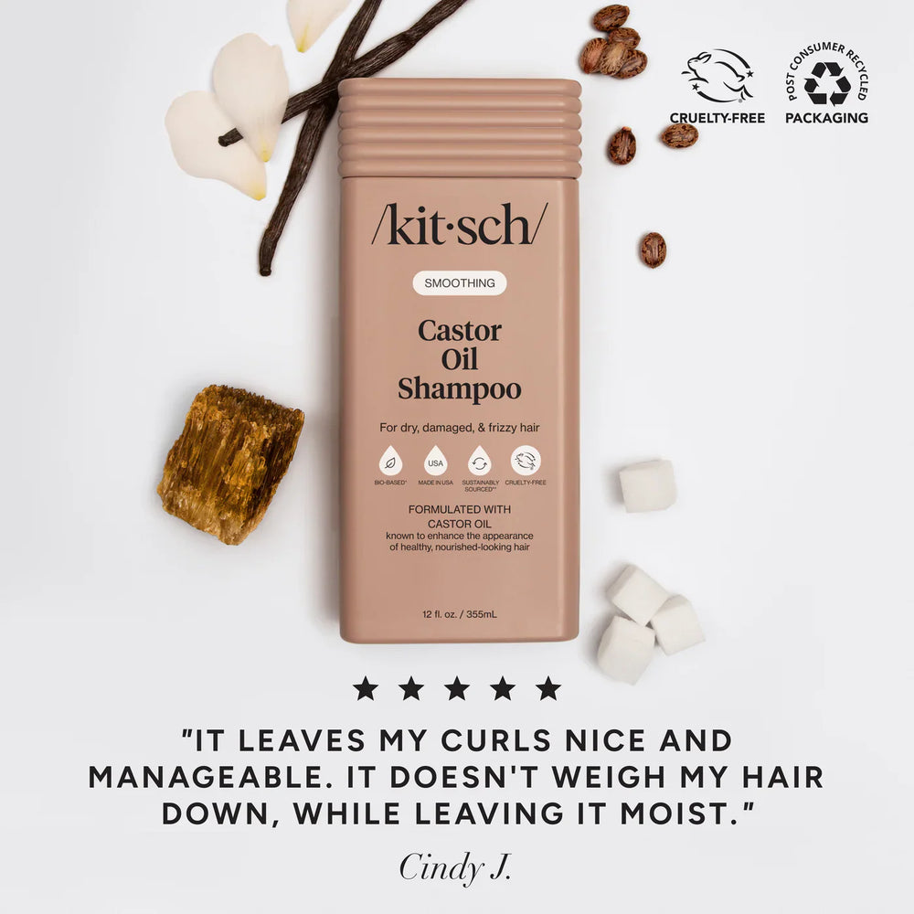 Kitsch Smoothing Castor Oil Shampoo 355ml