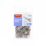 Red By Kiss SIlver Slide-In Clip 1 3/4″