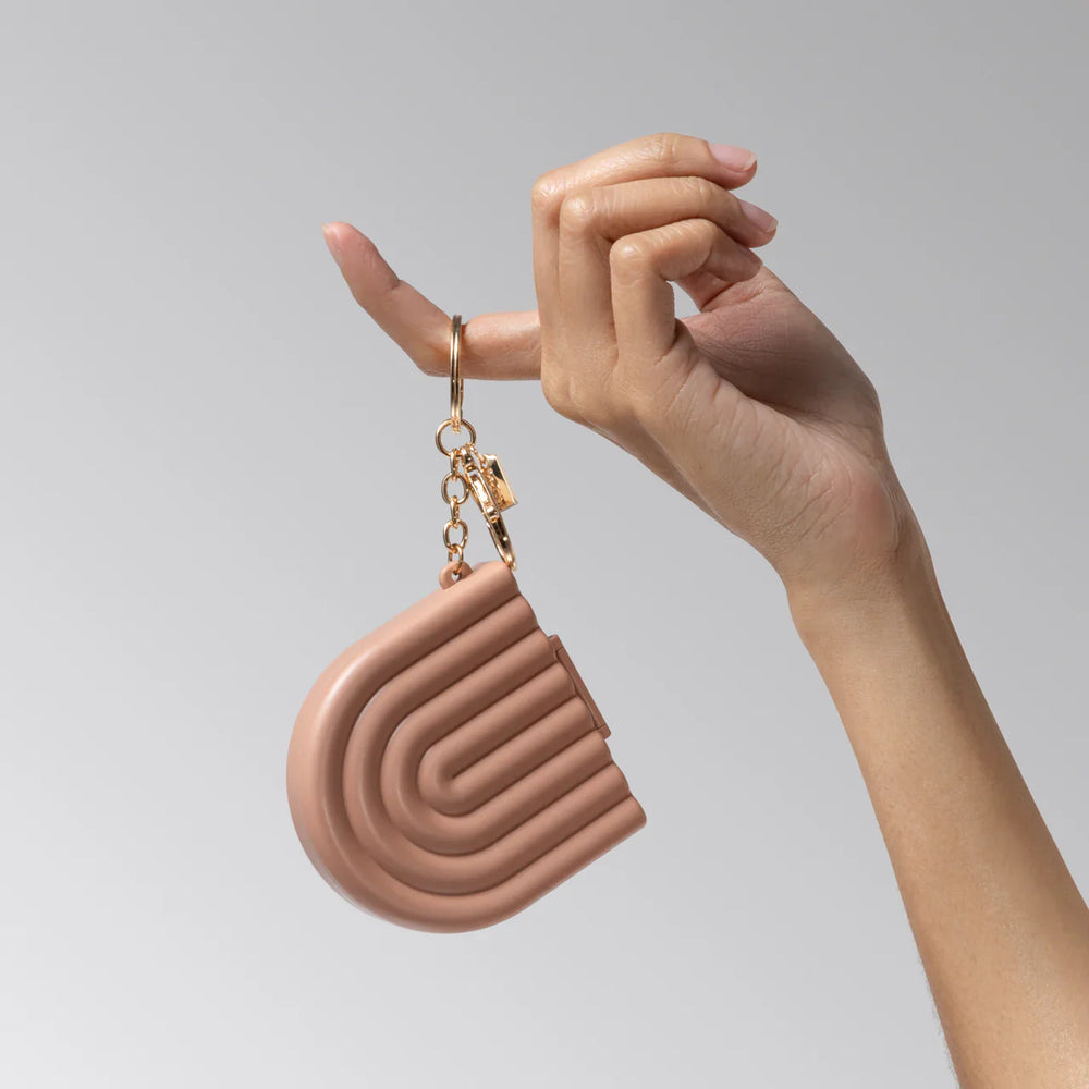 Kitsch Terracotta Compact Mirror Keychain