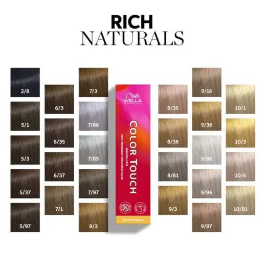 WELLA COLOR TOUCH  DEMI PERMANENT HAIR COLOUR 60 ML