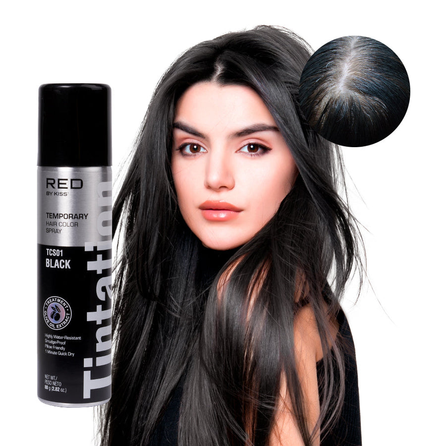 Red By Kiss Tintation Temporary Hair Color Root Touch Up Color Spray
