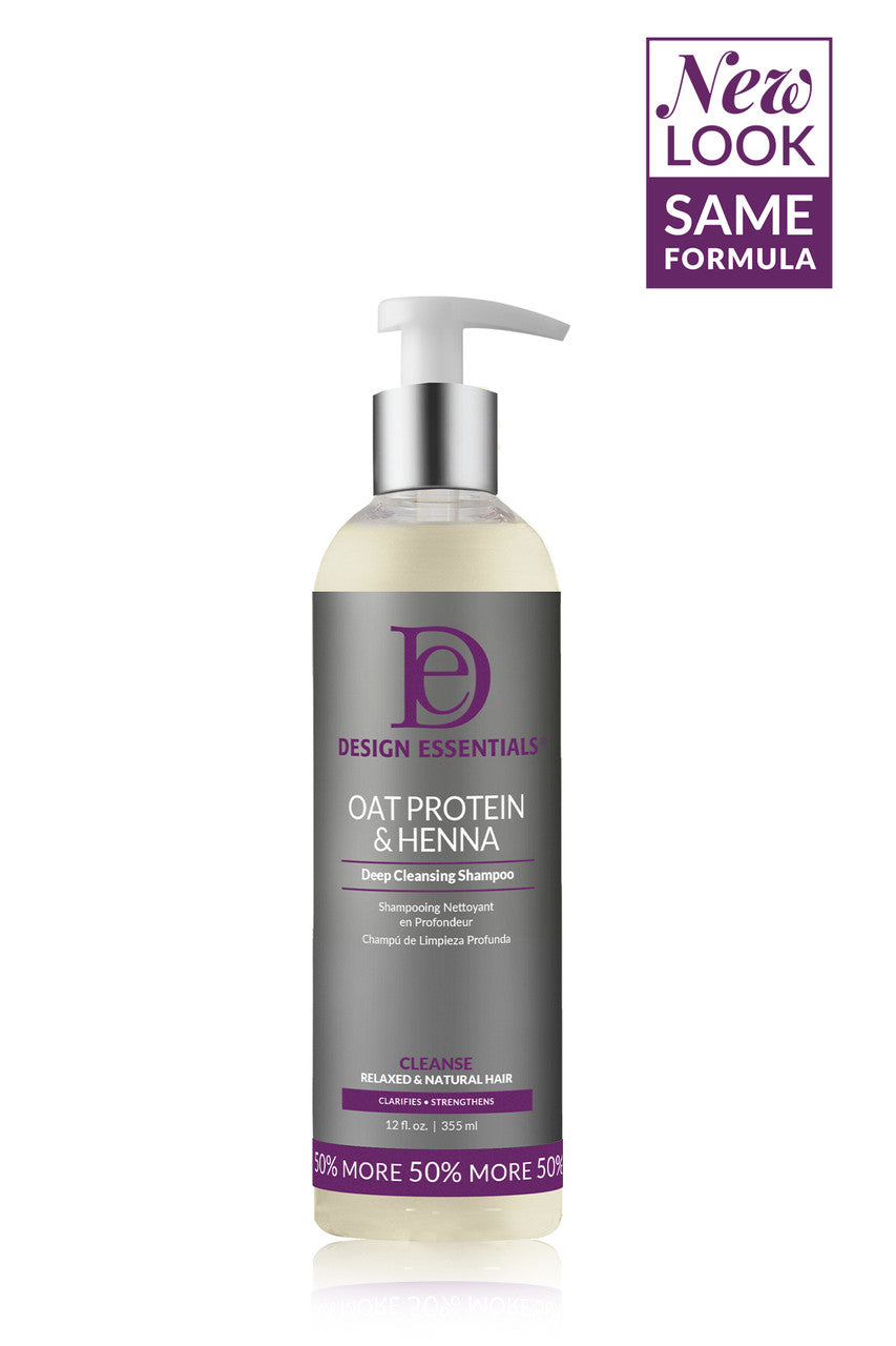 Design Essentials Oat Protein & Henna Deep Cleansing Shampoo 355ml/12oz
