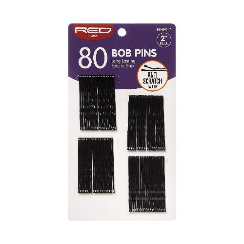 Red By Kiss Bob Pins 2″ (80pcs)
