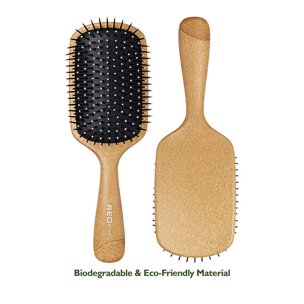 Red By Kiss Eco Plant Fiber Square Paddle Brush