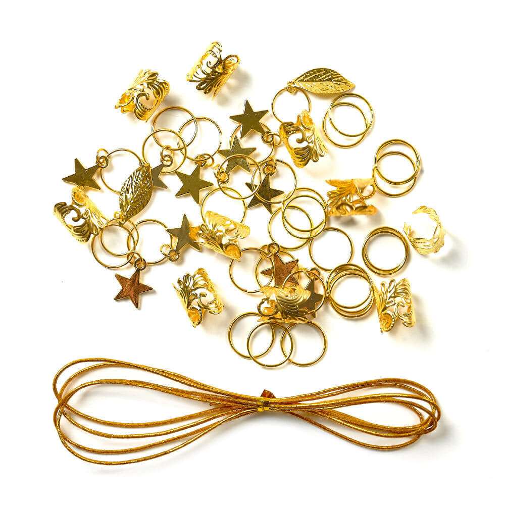 Red By Kiss  Complete Style Braid Charm Set
