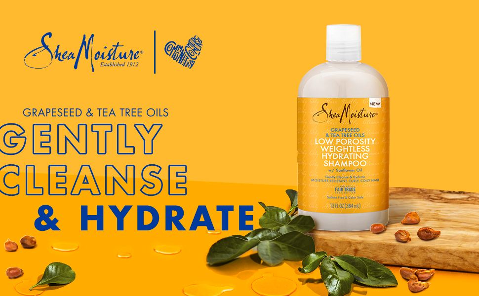 Shea Moisture Low Porosity Weightless Hydrating Shampoo 384ml