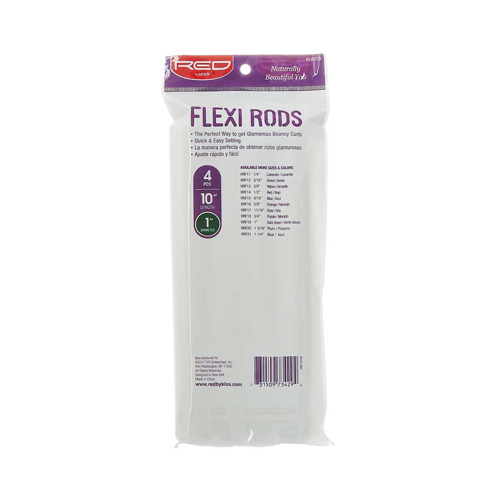 Red By Kiss Flexi Rods 10″ Length Dark green