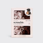 Kitsch Satin Sleep Scrunchies 5pc- Cameo