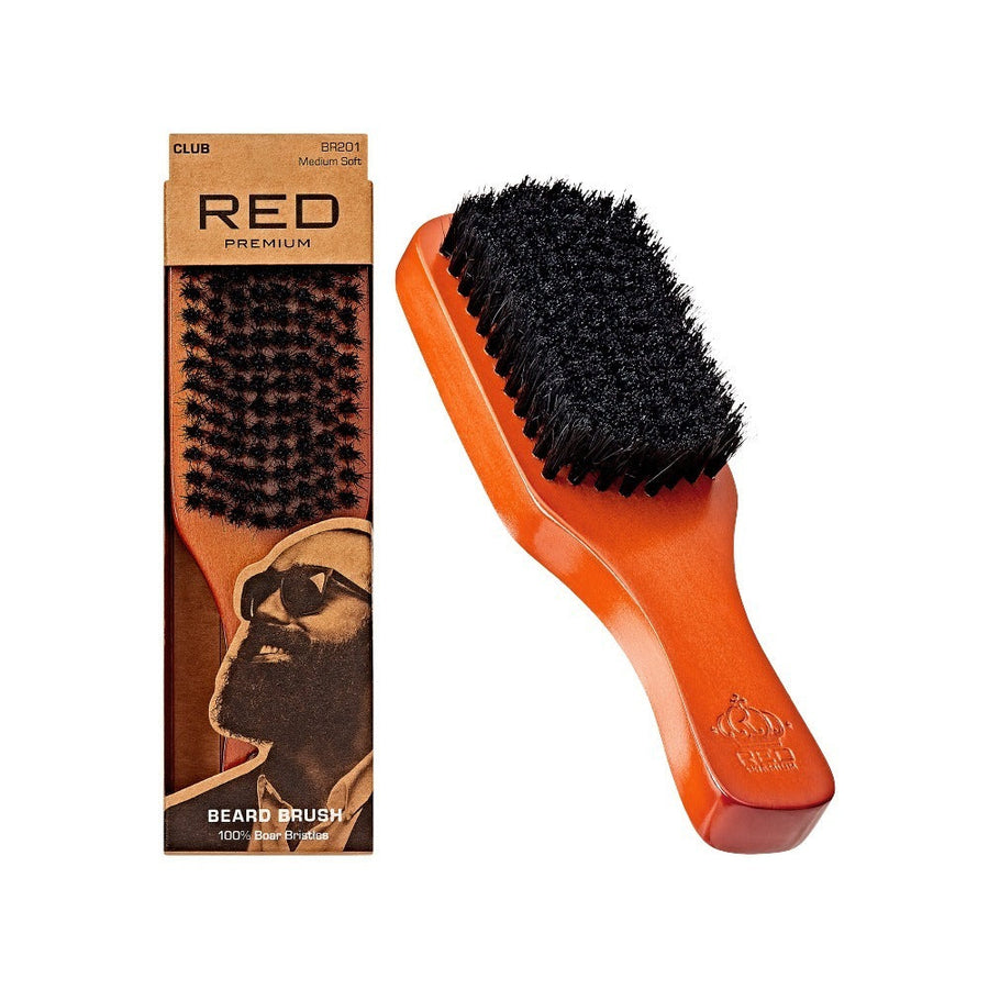 Red By Kiss Premium Beard Medium Soft Club Brush