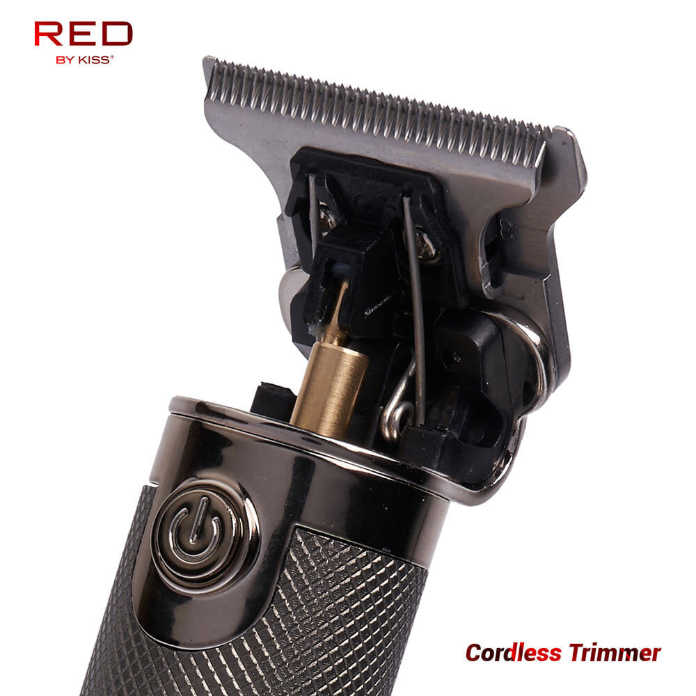 Red By Kiss Cordless Precision Blade Trimmer Cool Gray