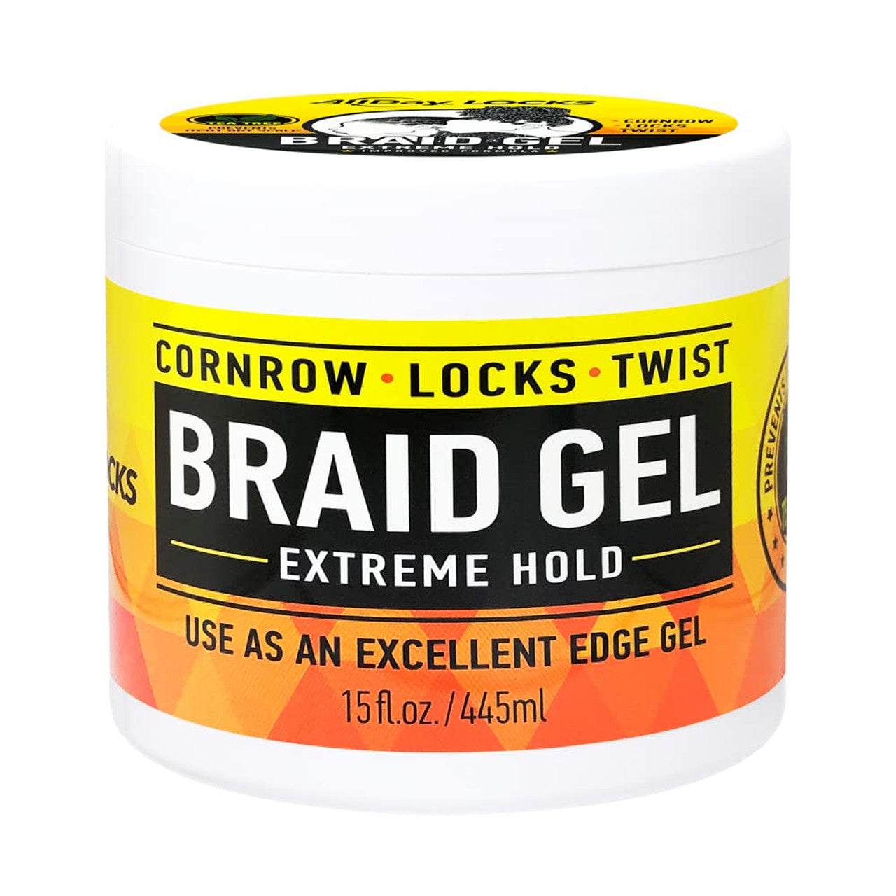 All Day Locks Extreme Hold Braid Gel for Cornrow Locks and Twist