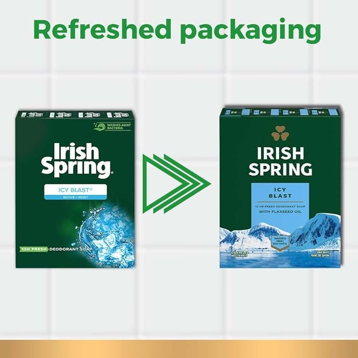 Irish Spring Bath Bar, Icy Blast