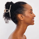 Kitsch Metal Rhinestone Loop Claw Clip 1pc - Gold
