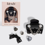Kitsch pop Cloud Clip 7pc Set Vintage- Black