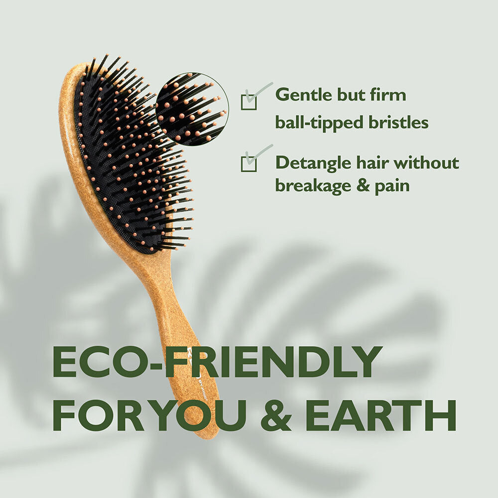 Red By Kiss Eco Plant Fiber Oval Paddle Brush
