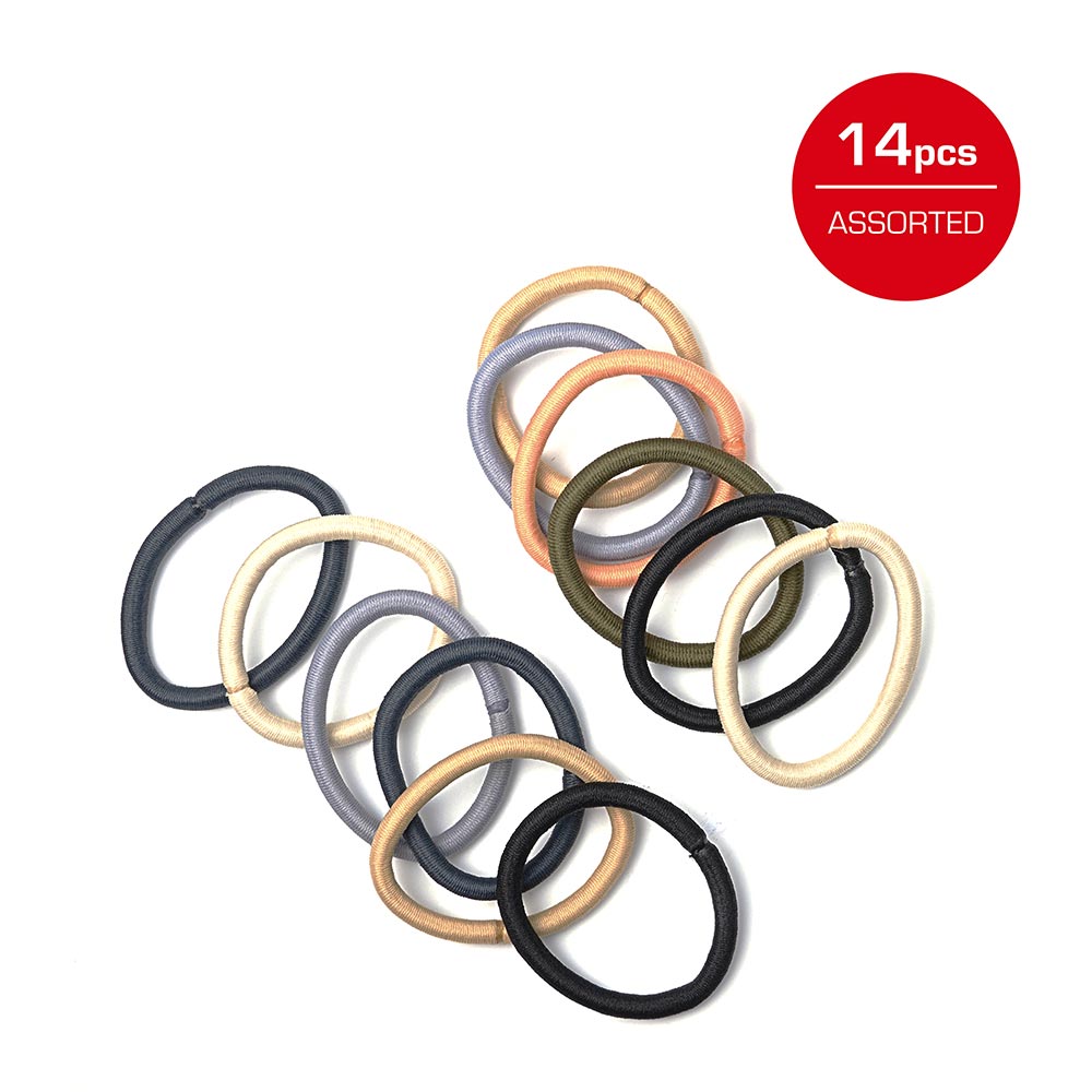 Red By Kiss Elastic Hair Band 5mm (14ct) Mono Assorted
