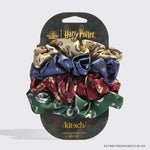 Kitsch Harry Potter x Kitsch Satin Scrunchies All Houses 4pc Set
