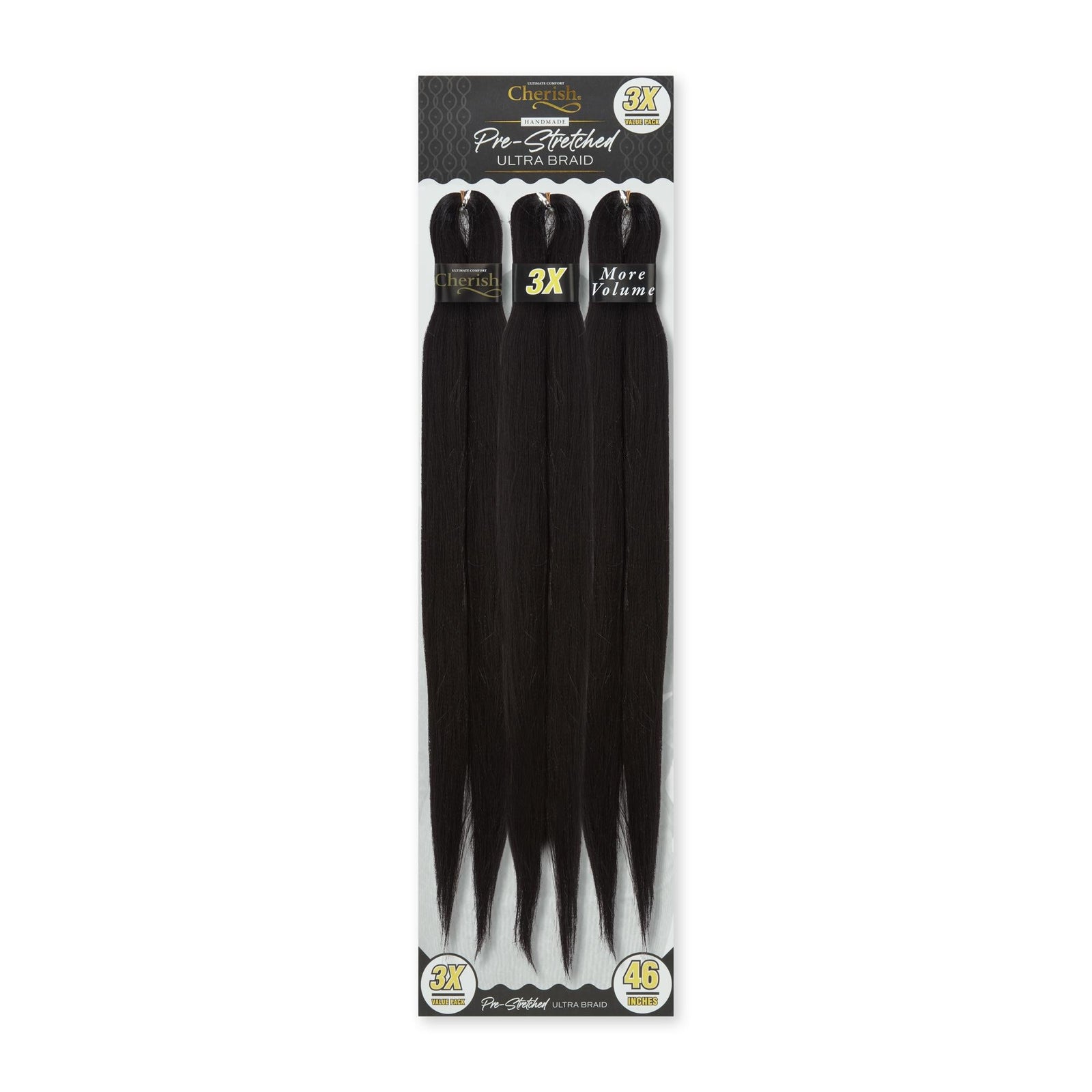Cherish Ultimate Comfort Pre-Stretched Ultra Braid Hair 3X pack 46"