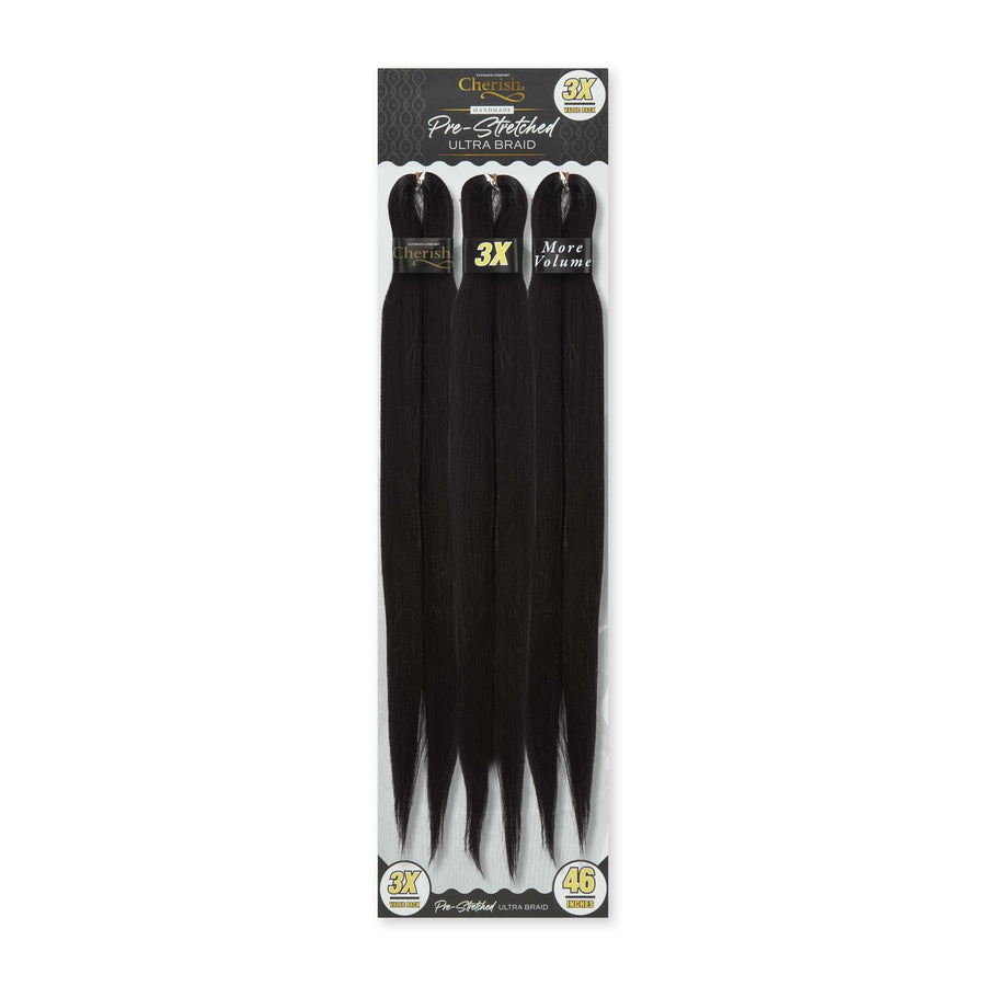 Cherish Ultimate Comfort Pre-Stretched Ultra Braid Hair 3X pack 46"