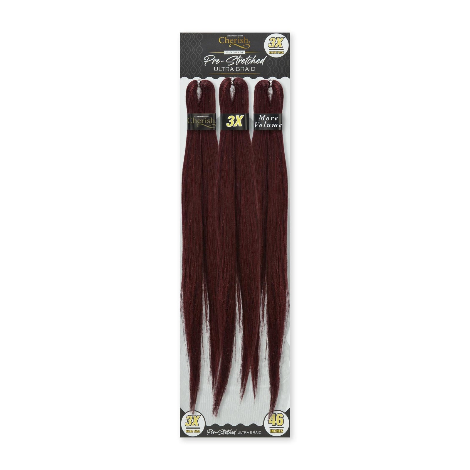 Cherish Ultimate Comfort Pre-Stretched Ultra Braid Hair 3X pack 46"