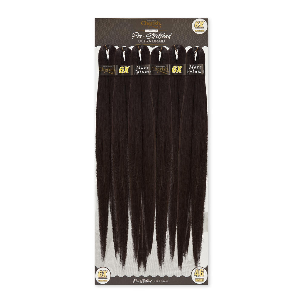 Cherish Ultimate Comfort Pre-Stretched Ultra Braid Hair 6X Pack 46"