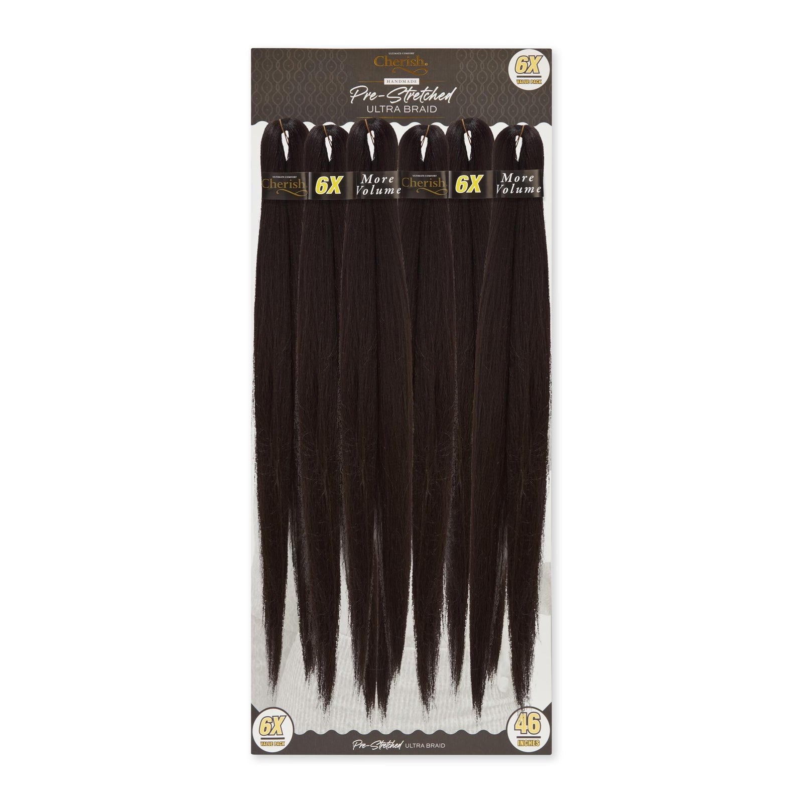 Cherish Ultimate Comfort Pre-Stretched Ultra Braid Hair 6X Pack 46"