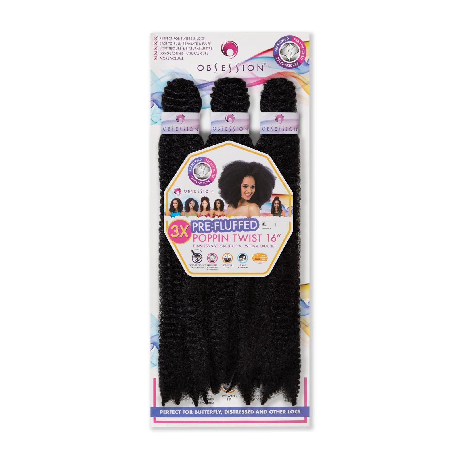 OBSESSION BULK  3X Pre-Fluffed POPPIN TWIST