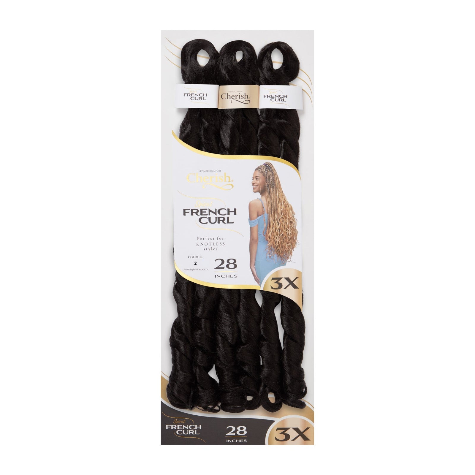 Cherish Ultimate Comfort 3X Spiral French Curl