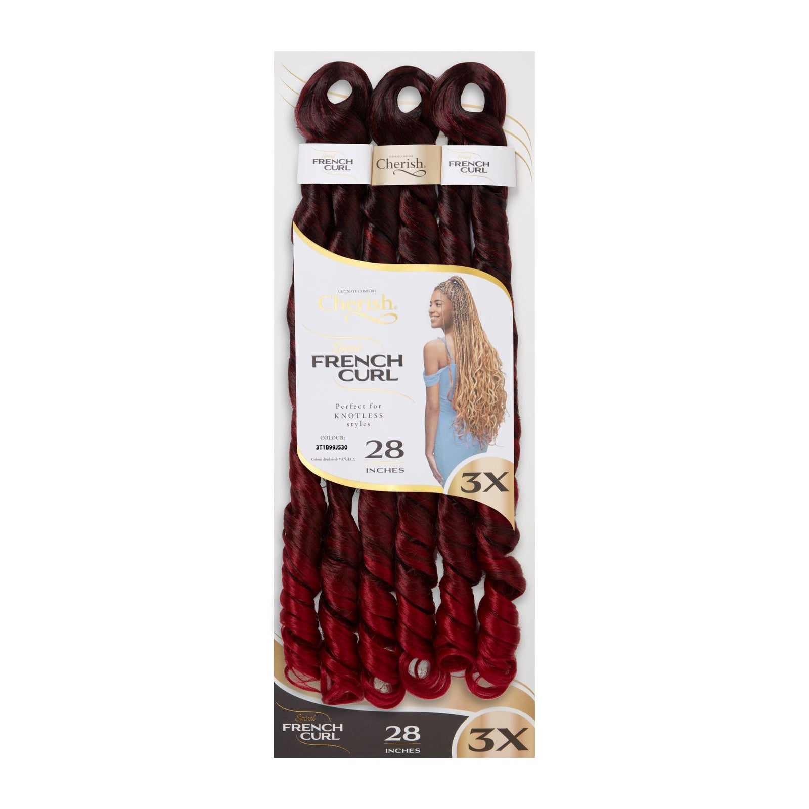 Cherish Ultimate Comfort 3X Spiral French Curl