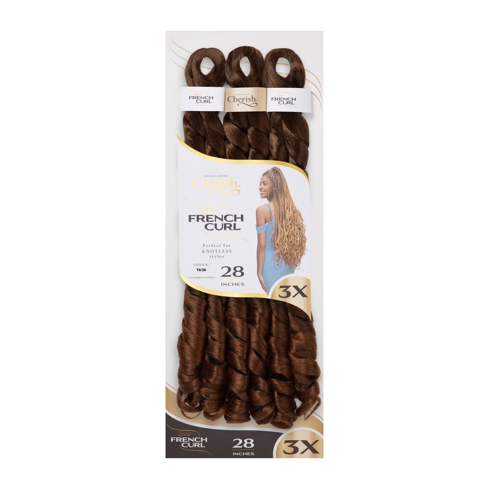 Cherish Ultimate Comfort 3X Spiral French Curl