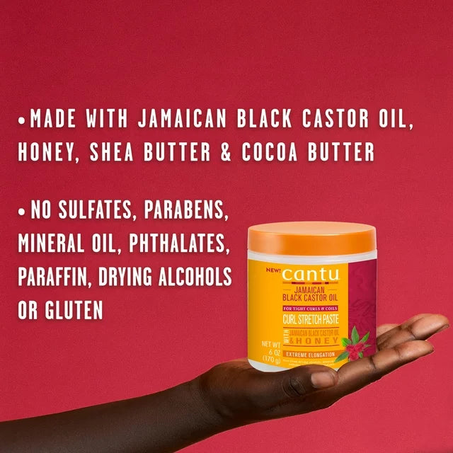Cantu Jamaican Black Castor Oil Curl Stretch Paste 170g/6oz