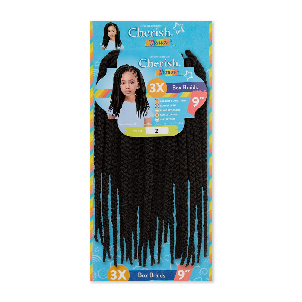 Cherish Junior Kids 3x Box Braid 9"