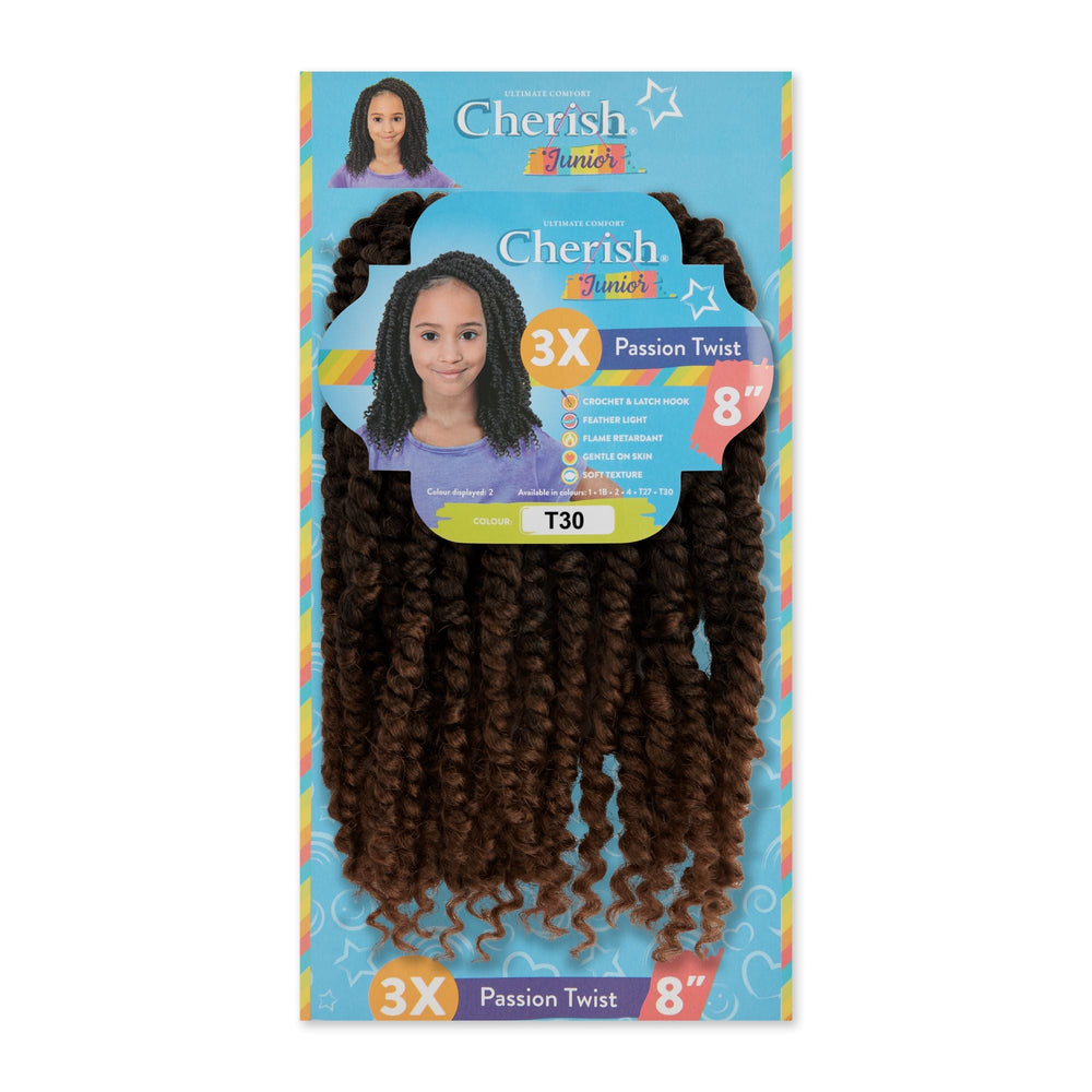 Cherish Junior Kids Bulk Passion Twist 3X Pack 8"