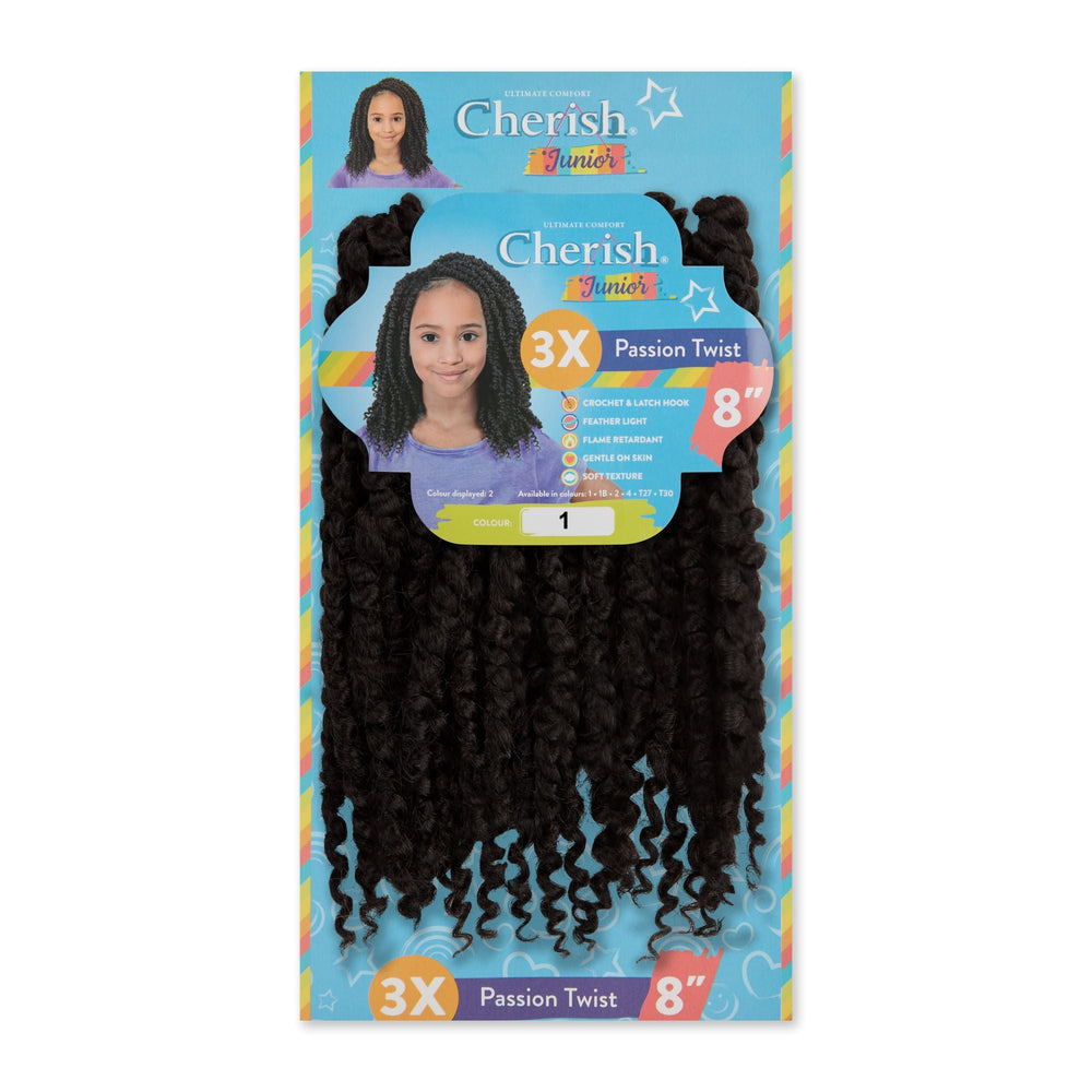Cherish Junior Kids Bulk Passion Twist 3X Pack 8"