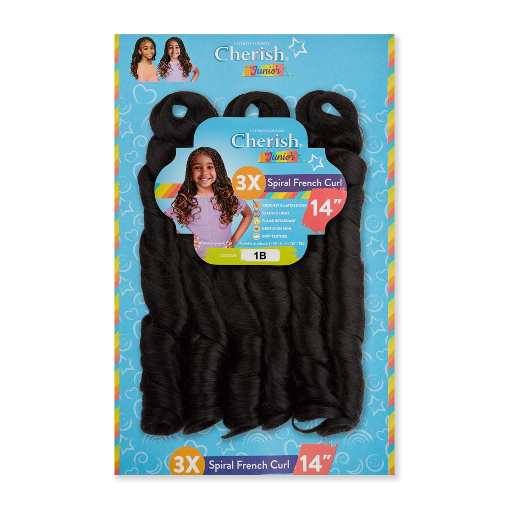 Cherish Junior Kids Spiral French Curl 3X Pack 14"