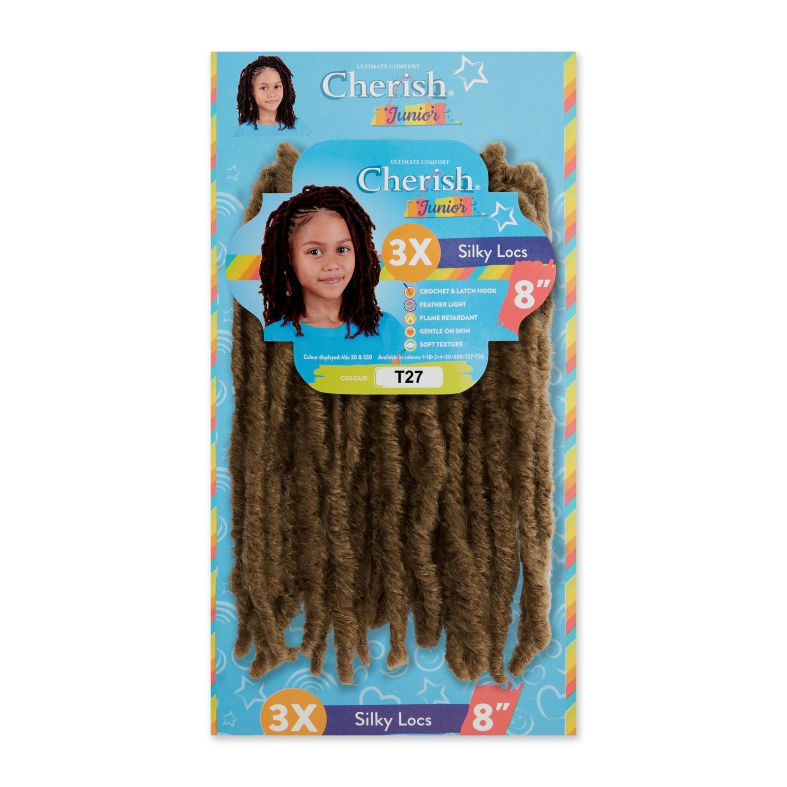 Cherish Junior Kids Bulk Silky Locs 3X Pack 8"