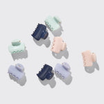Kitsch Recycled Plastic Mini Cloud Clips 8pc Set- Garden Bouquet