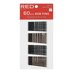 Red By Kiss Bob Pins Brown Black  2" 60 pcs
