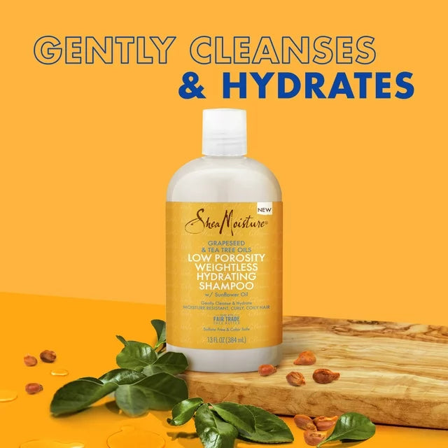 Shea Moisture Low Porosity Weightless Hydrating Shampoo 384ml
