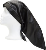 Cantu Braid Bonnet Extra Long Sleep Cap, Black