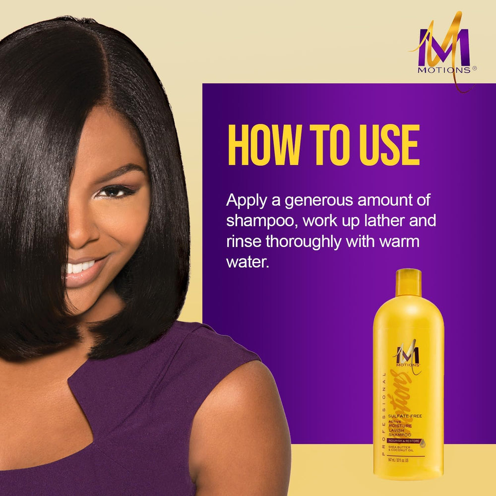Motions Nourish & Restore Act Moist Lavish Shampoo 947ml