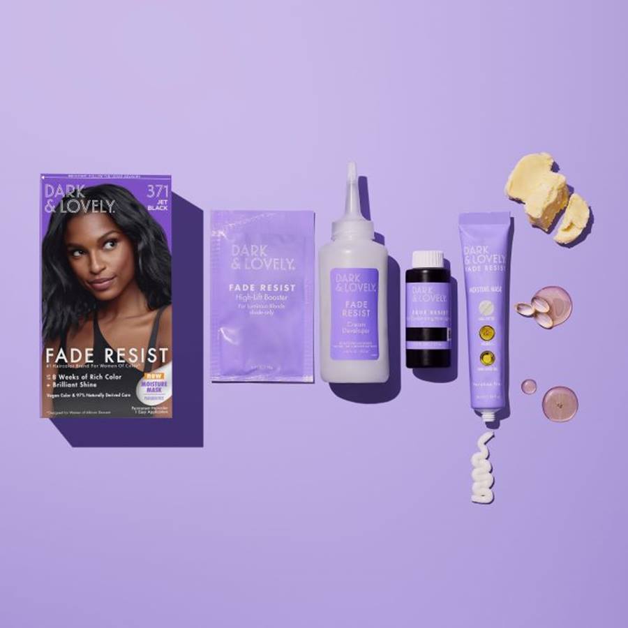Dark & Lovely Fade Resist Permanent Hair Color 371 Jet Black