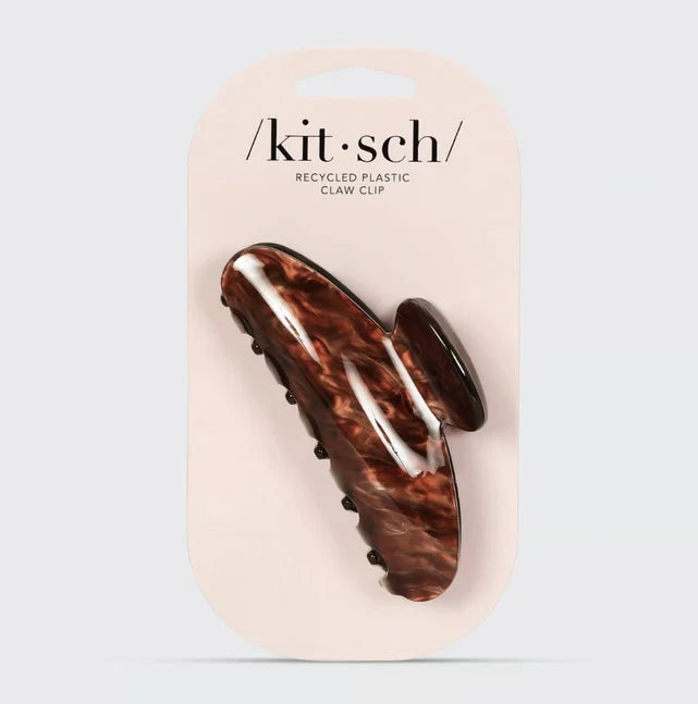 Kitsch Eco-Friendly Marble Claw Clip - Brunette