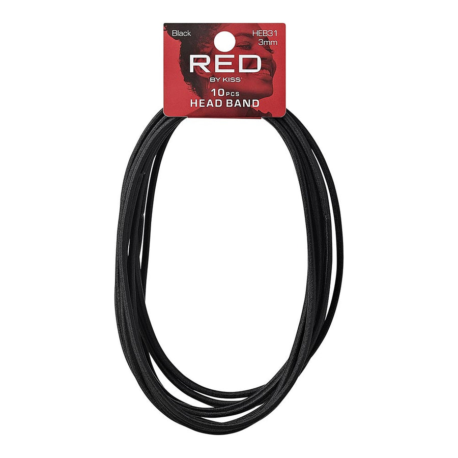 Red By Kiss Elastic Sport Headband (10pcs) 3mm