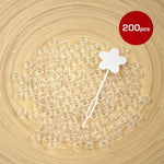 Red By Kiss Regular Hair Beads (200pcs) Clear