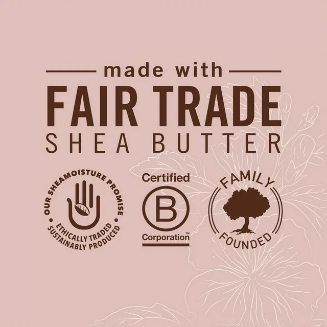 Shea Moisture Coconut & Hibiscus Curl & Shine Shampoo 384ml and Conditioner 384ml Set